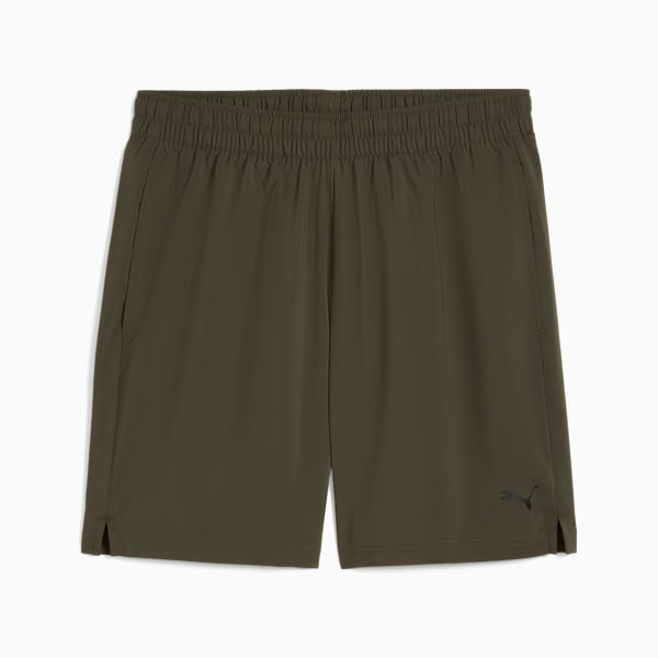 Train All Day ESSENTIALS Men's 7" Woven Shorts, Dark Olive, extralarge